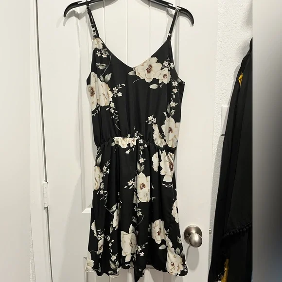 GRACE KARIN Women Floral Print Dress Spaghetti Strap V Neck Mini Dress Size S - Picture 4 of 10